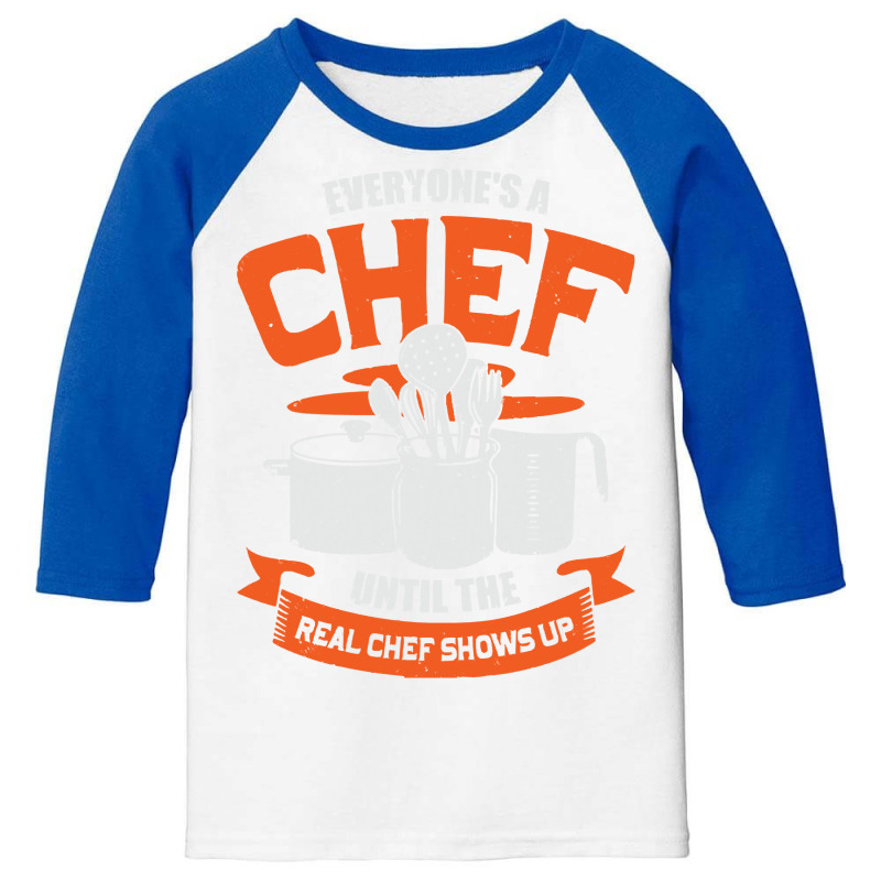 Chef T  Shirt Funny Cooking Profession Chef Gift 228228 Youth 3/4 Sleeve by lugeexaminer | Artistshot