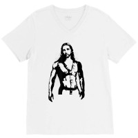 Sexy Jesus In Bdsm Harness Gay Pride V-neck Tee | Artistshot