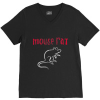 Parks & Recreation Mouse Rat Distressed V-neck Tee | Artistshot