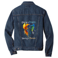 Soul Of A Dragon Heart Of A Phoenix T Shirt Men Denim Jacket | Artistshot