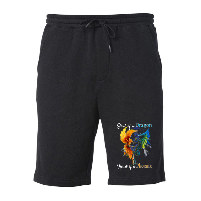 Soul Of A Dragon Heart Of A Phoenix T Shirt Fleece Short by cm-arts | Artistshot