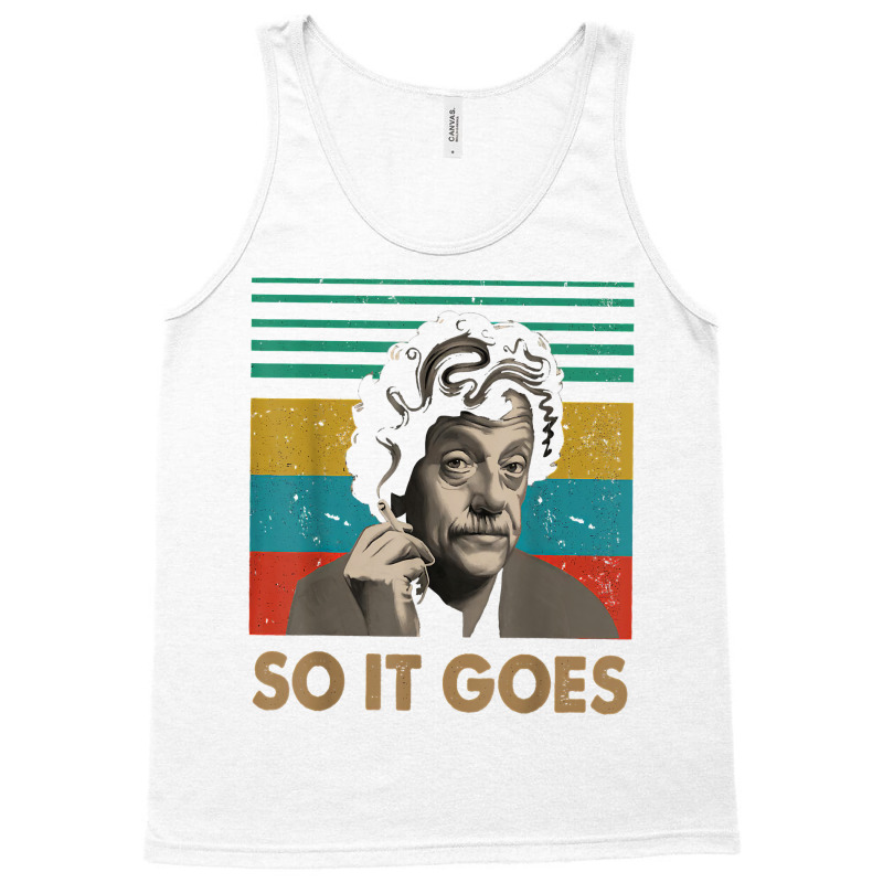 So It Goes Retro Vintage Reading Book Novel T Shirt Tank Top by cm-arts | Artistshot