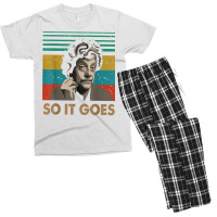 So It Goes Retro Vintage Reading Book Novel T Shirt Men's T-shirt Pajama Set | Artistshot