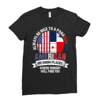 Panamanian American We Know Places Where Panama Flag Ladies Fitted T-shirt | Artistshot