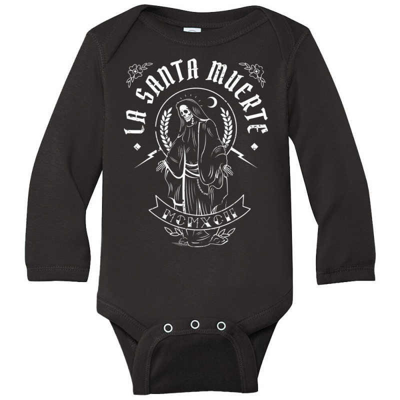 La-santas Muertes Women Long Sleeve Baby Bodysuit by Kosdapen517 | Artistshot