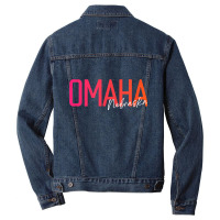 Omaha Nebraska Souvenir Vintage Nebraska Omaha Men Denim Jacket | Artistshot