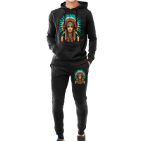 Native American Woman Indian Warrior Hoodie & Jogger Set | Artistshot