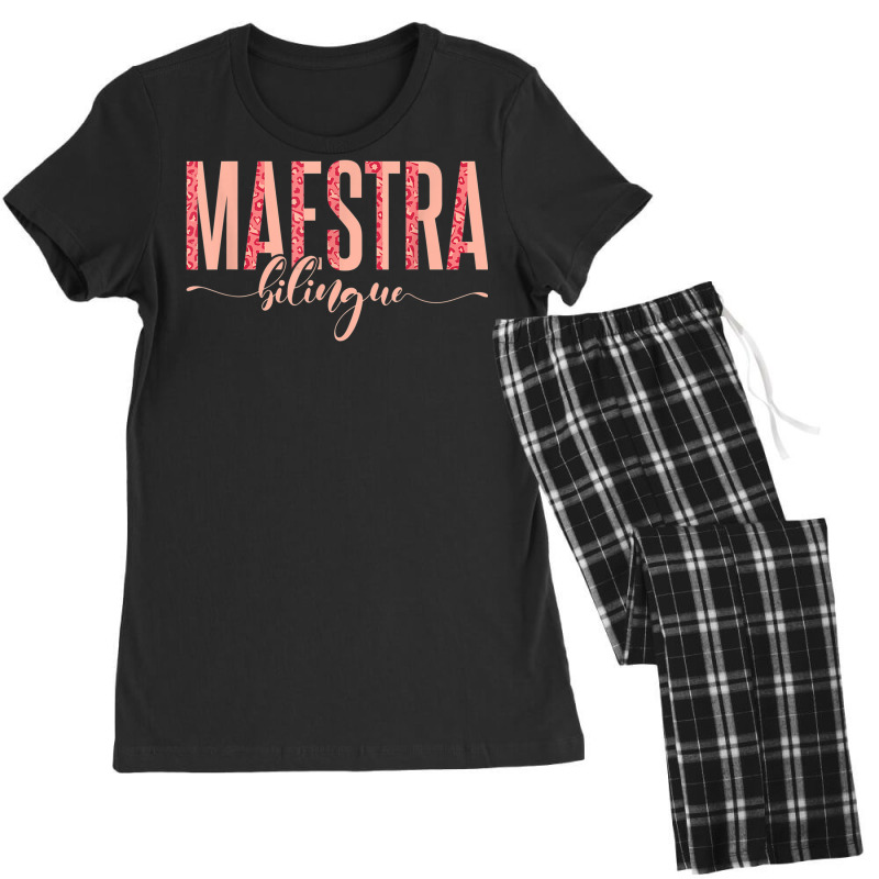 Spanish Teacher Maestras Maestra Bilingue Women's Pajamas Set by Outpost | Artistshot