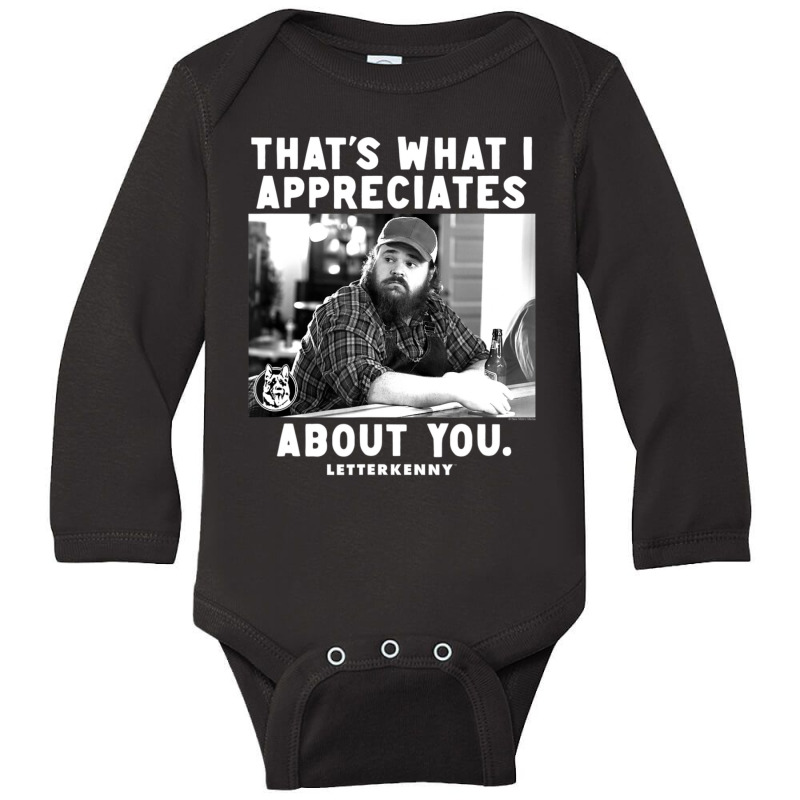 Letterkenny Squirrelly Day Appreciates Long Sleeve Baby Bodysuit by Kosdapen517 | Artistshot