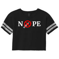 Nope Anti Vaccine Mandate Antivax Scorecard Crop Tee | Artistshot