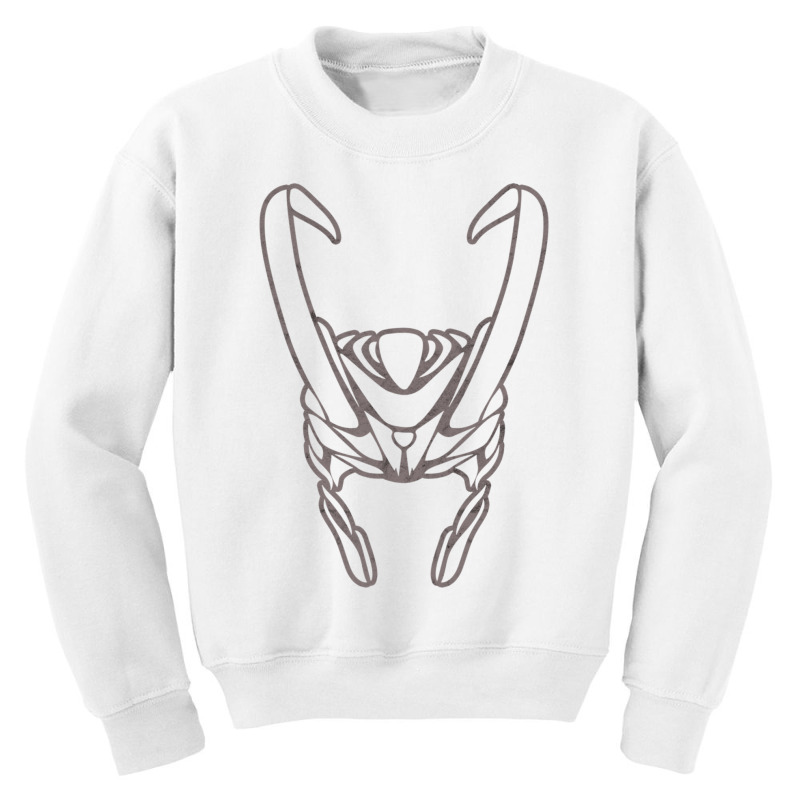 Viking Helmet Nordic Symbol Scandinavian Norse Mythology Long Sleeve T Youth Sweatshirt | Artistshot