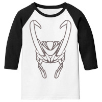 Viking Helmet Nordic Symbol Scandinavian Norse Mythology Long Sleeve T Youth 3/4 Sleeve | Artistshot