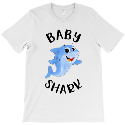 Watercolor Shark Family Matching Baby Shark T-shirt Designed By Kevin Acen