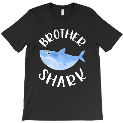 Watercolor Shark Family Matching Brother Shark T-shirt Designed By Kevin Acen