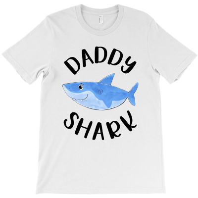 Watercolor Shark Family Matching Daddy Shark T-shirt Designed By Kevin Acen