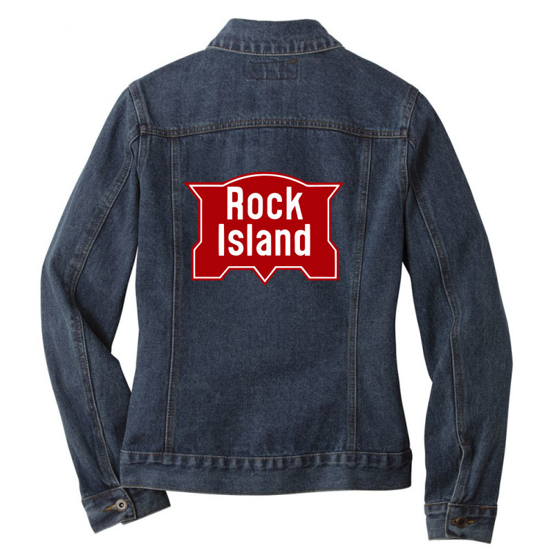 Rock-island-gasoline Ladies Denim Jacket by cm-arts | Artistshot