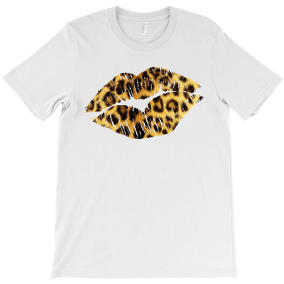 Leopard Texture Lip T-shirt Designed By Kevin Acen
