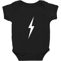 Simple Lightning Bolt In White Sweat Baby Bodysuit | Artistshot