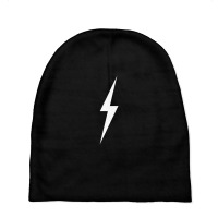 Simple Lightning Bolt In White Sweat Baby Beanies | Artistshot