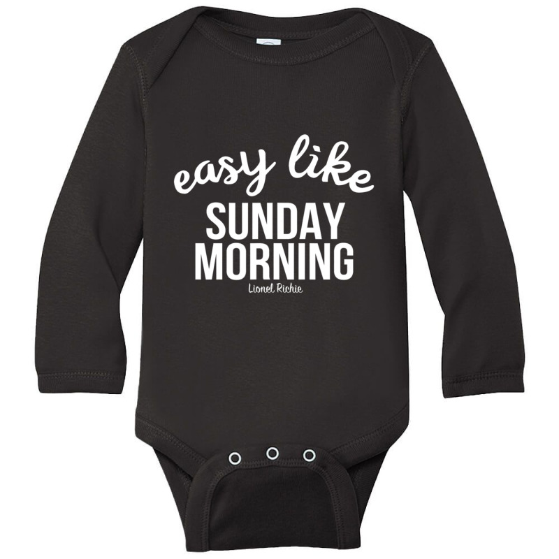 Lionel Richie Sunday Morning Long Sleeve Baby Bodysuit by Kosdapen517 | Artistshot