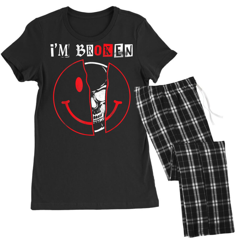 I'm Broken Shirt Invisible Illness I'm Ok Broken T Shirt Women's Pajamas Set | Artistshot