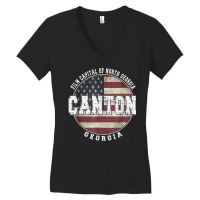 Canton Georgia Women's V-neck T-shirt | Artistshot