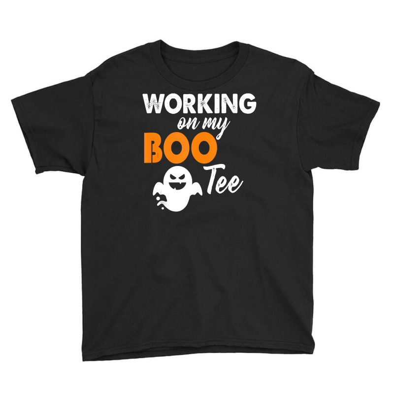 Funny Working On My Bootee Halloween Booty Glutes Youth Tee by badieu97 | Artistshot