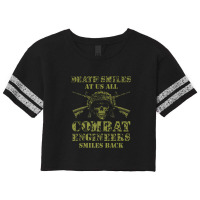 Combat Engineer Smiles Usa Military Sapper Premium Scorecard Crop Tee | Artistshot