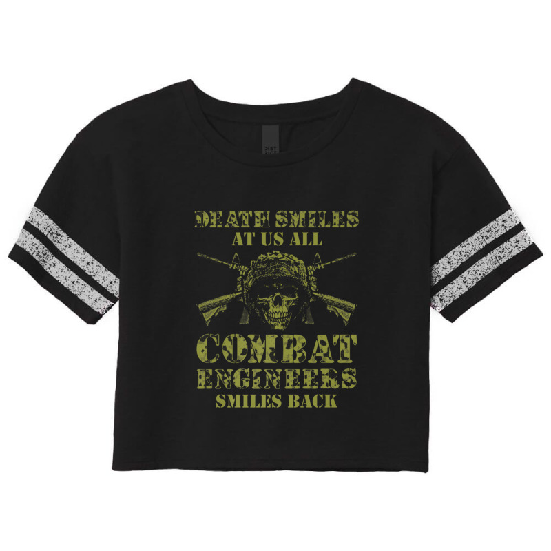 Combat Engineer Smiles Usa Military Sapper Premium Scorecard Crop Tee by RozaqSania | Artistshot