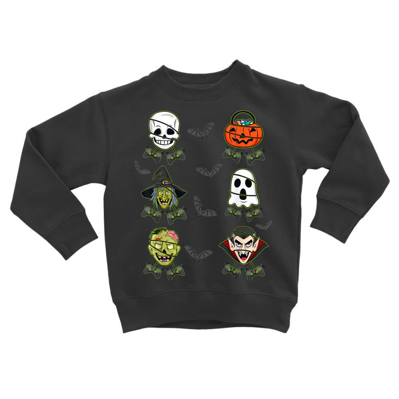 Halloween Skeleton Gaming Witch Vampire Zombie Boys Kids T Shirt Toddler Sweatshirt by cm-arts | Artistshot