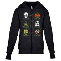 Halloween Skeleton Gaming Witch Vampire Zombie Boys Kids T Shirt Youth Zipper Hoodie | Artistshot