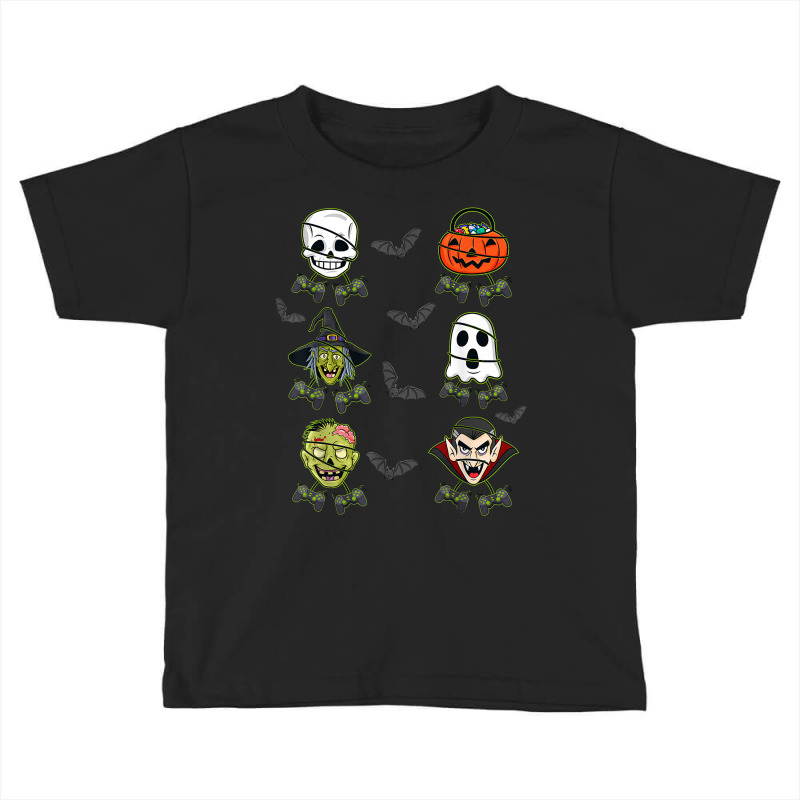 Halloween Skeleton Gaming Witch Vampire Zombie Boys Kids T Shirt Toddler T-shirt by cm-arts | Artistshot