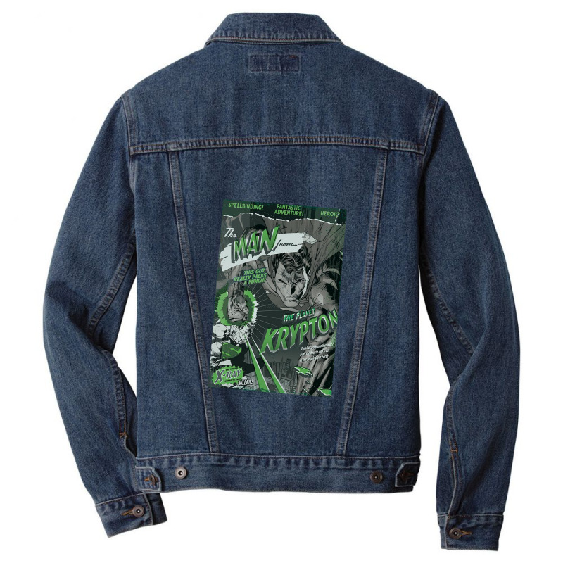 The Man From Krypton Men Denim Jacket | Artistshot