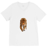 Leopard Skin V-neck Tee | Artistshot