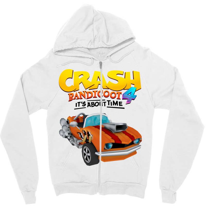 Crash Bandicoot Cars Zipper Hoodie by damarezdesign | Artistshot