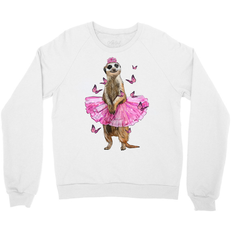 Meerkat With Tutu Crewneck Sweatshirt | Artistshot