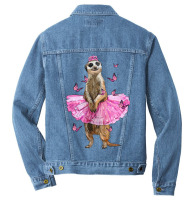 Meerkat With Tutu Men Denim Jacket | Artistshot