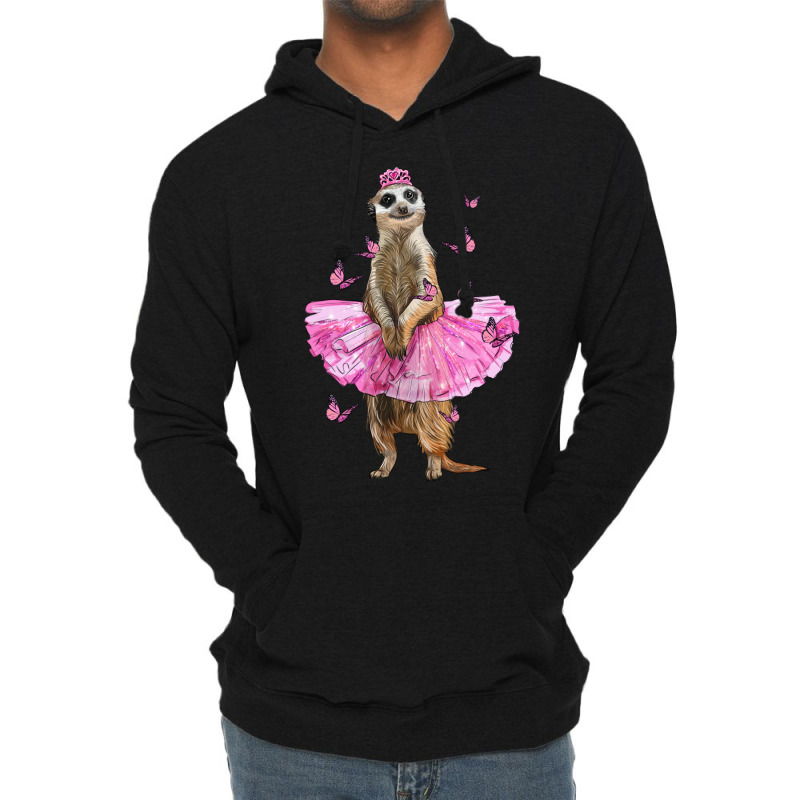 Meerkat With Tutu Lightweight Hoodie | Artistshot