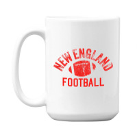 New England Football Vintage Cool Ne Super Football Fan Wear 15 Oz Coffee Mug | Artistshot