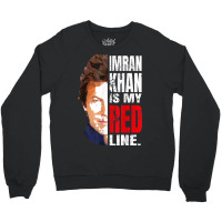 Imran Khan Is My Red Line Pakistan Prime Minister Men Women Crewneck Sweatshirt | Artistshot