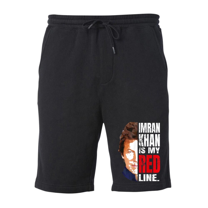 Imran Khan Is My Red Line Pakistan Prime Minister Men Women Fleece Short by Bewitch | Artistshot