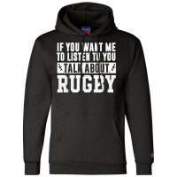 Talk About Rugby - Rugby Gift Rugby Player Rugby Coach Gift Champion Hoodie | Artistshot