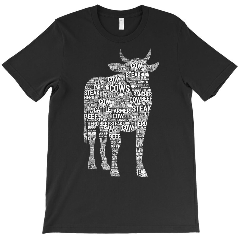 Phonetic Alphabet Cow Word Cloud Shirt Cows Farmer Hefer T Shirt T-shirt | Artistshot