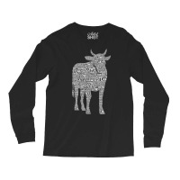 Phonetic Alphabet Cow Word Cloud Shirt Cows Farmer Hefer T Shirt Long Sleeve Shirts | Artistshot