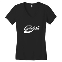 Destroy Capitalism Women's V-neck T-shirt | Artistshot