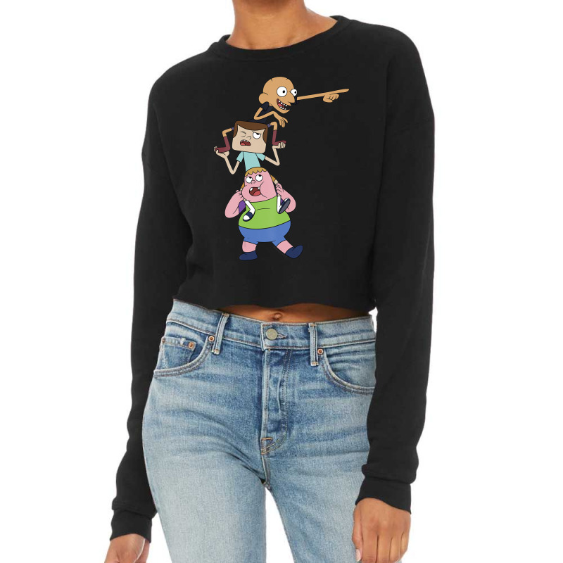 Cn Clarence Best Friends Stack Cropped Sweater by laughingtuy | Artistshot