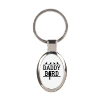 Daddy Bird Oval Keychain | Artistshot