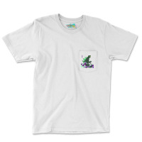 Teamgodzilla The Great Monster Off Kanagawa Green Wave T Shirt Pocket T-shirt | Artistshot