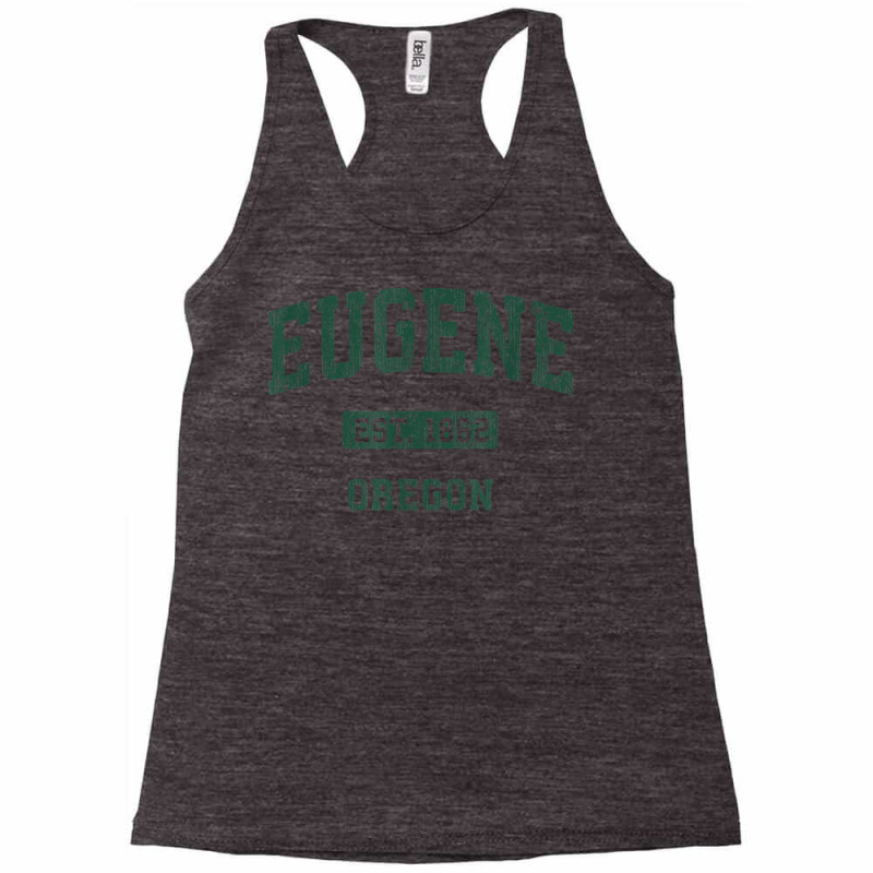 Eugene Oregon Or Vintage Athletic Sports Design T Shirt Racerback Tank by cm-arts | Artistshot