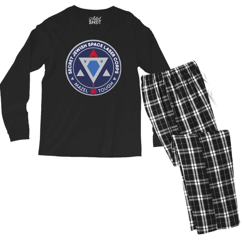 Jewish Space Laser Program Men's Long Sleeve Pajama Set | Artistshot